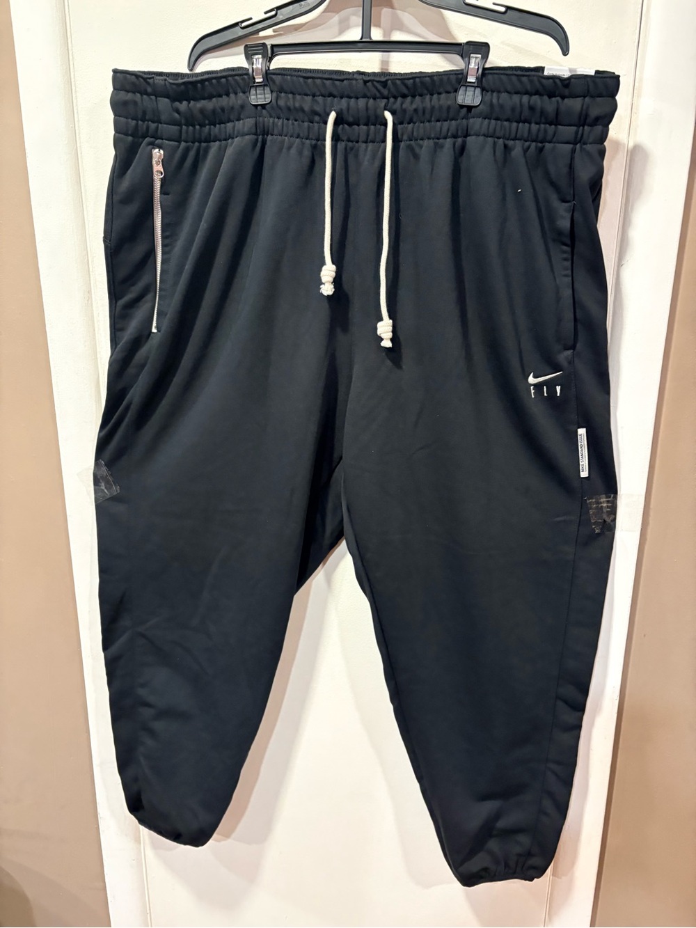 Nike Black FLY Logo Jogger Sweatpants size 2XL - Picture 4 of 8